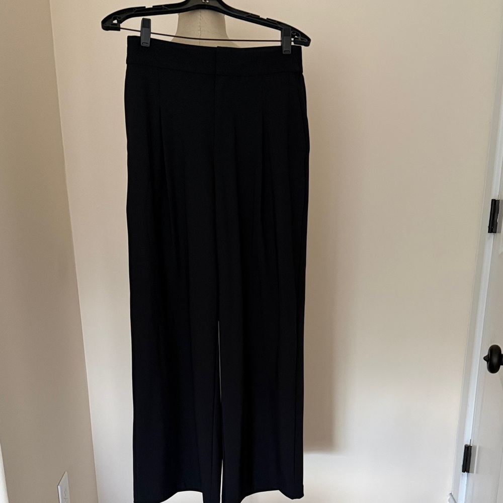 Athleta Black Wide-Leg Ponte Pants